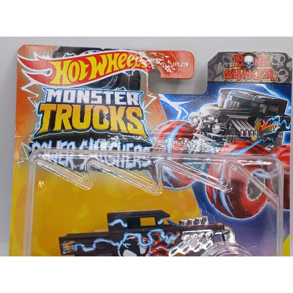 2023 HOT WHEELS MONSTER TRUCKS POWER SMASHERS SKELESAURUS & BONE SHAKER VARIANT - Picture 10 of 14